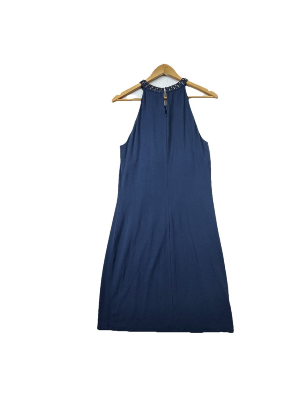 New Tommy Bahama Jersey Halter Dress M Blue Beach Cruise Resort Travel Coastal - Picture 7 of 12